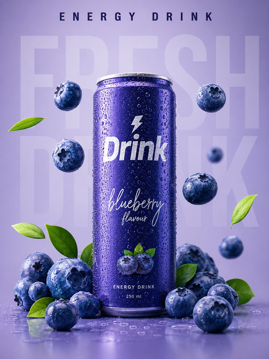 Blueberry Energy Can