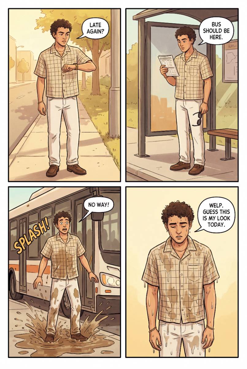 4-panel comic strip
