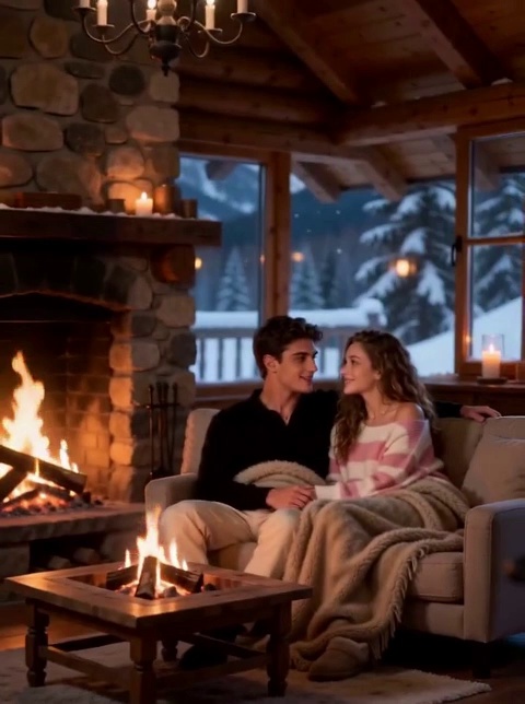 Cabin Fireplace