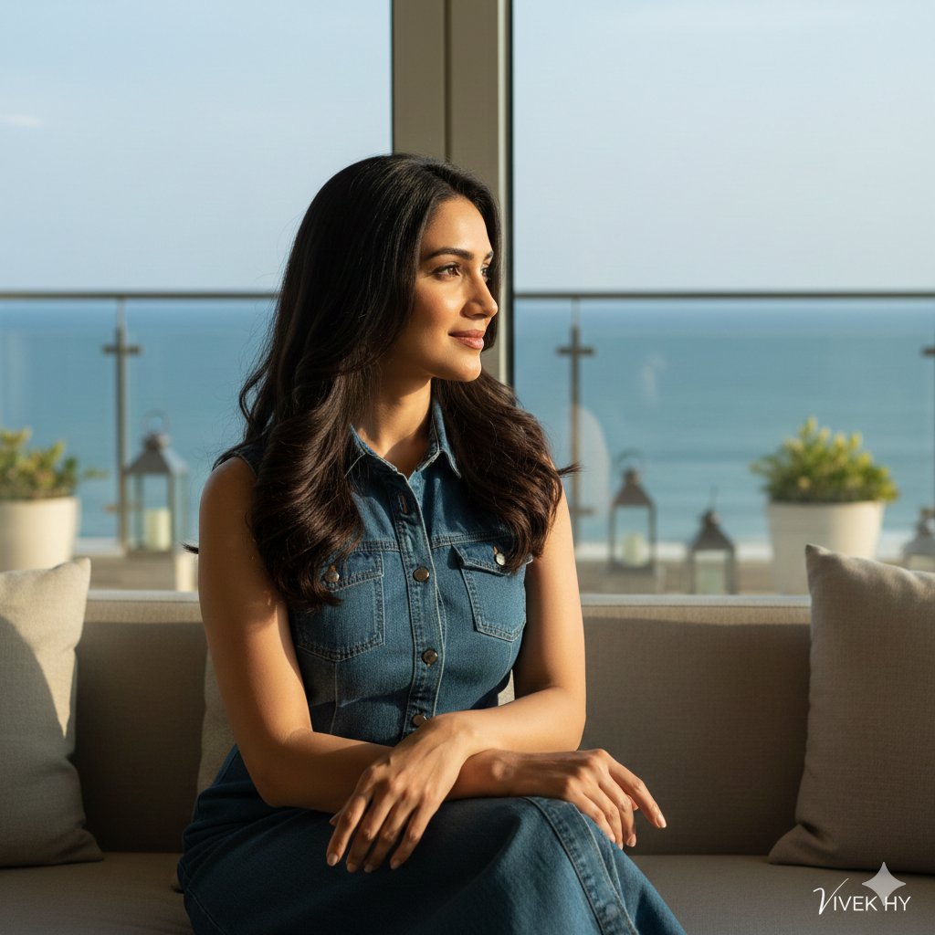 Luxury Seaside Lifestyle Portrait