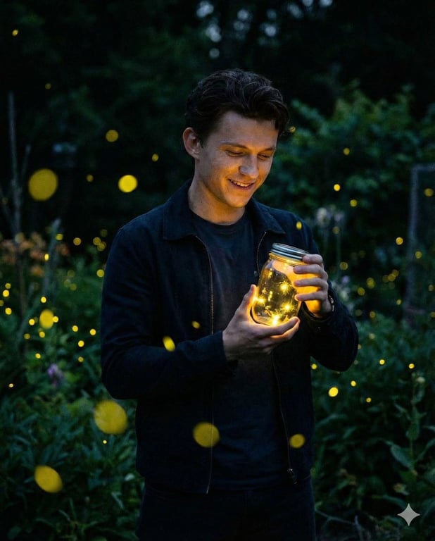 Firefly Garden Night Photo Transformation
