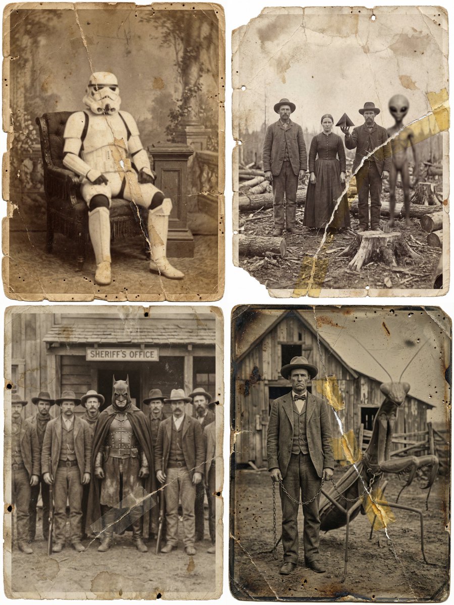 Vintage 1870s Found-Footage Photography Prompt Template