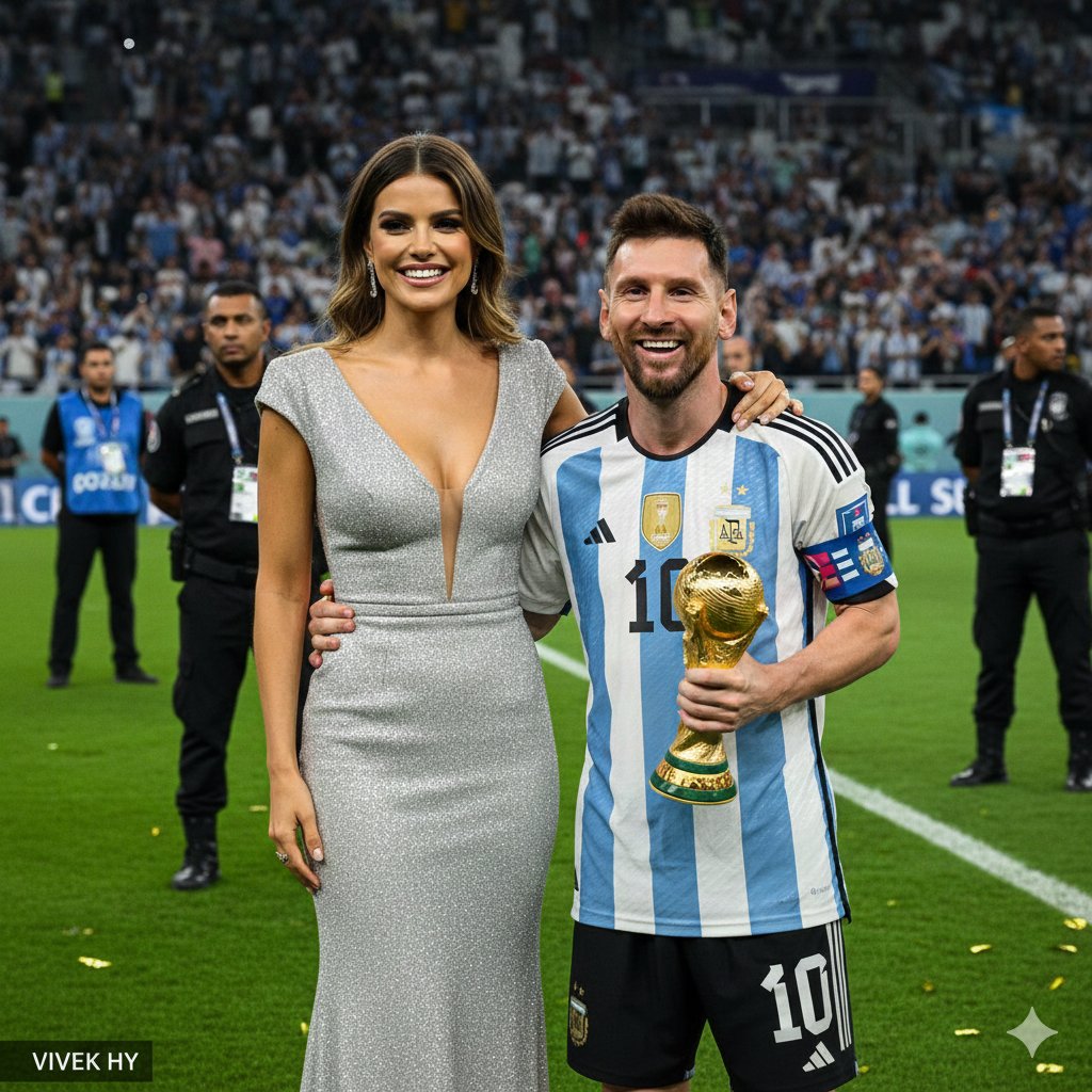 Hyper-Realistic Lionel Messi World Cup Celebration