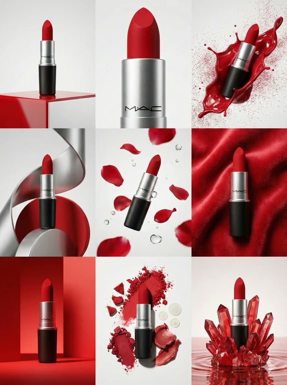 High-End Commercial 3x3 Product Advertising Grid Prompt