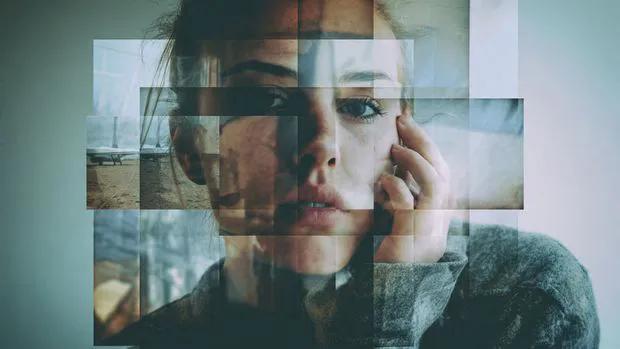 Surreal Cubist Portrait of a Young Woman