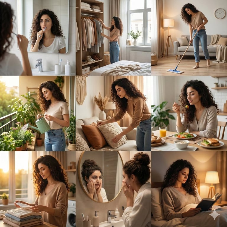 Day in the Life Photo Collage (8 Scenes)