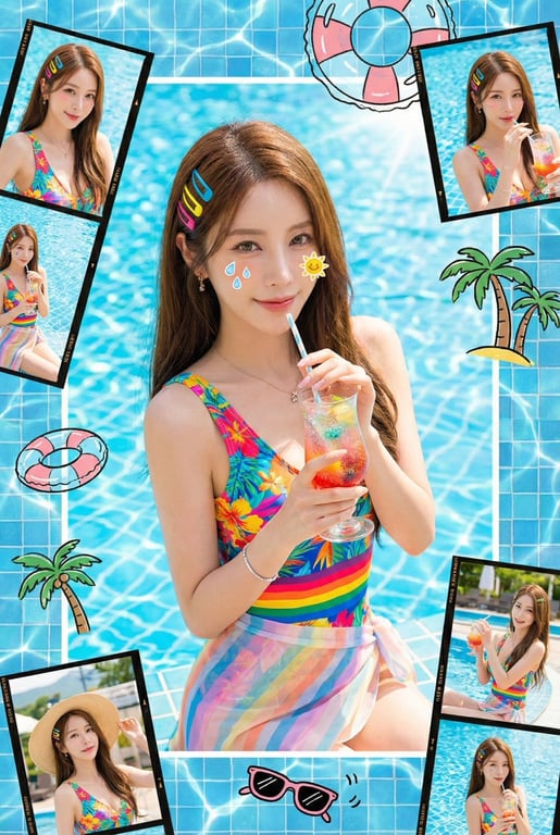 Summer Dopamine Fresh Style Collage