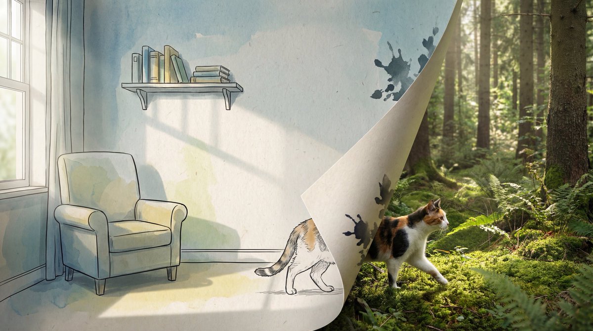 Mixed-Dimension Illusion: 2D Illustration Peeling to 3D Forest