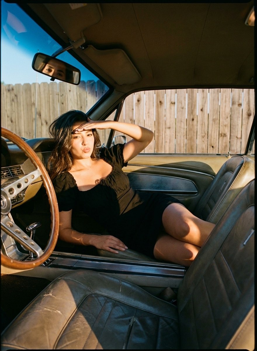 Golden Hour Vintage Muscle Car Photoshoot