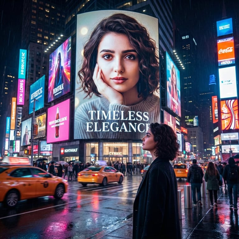 Personalized Billboard Display in Times Square