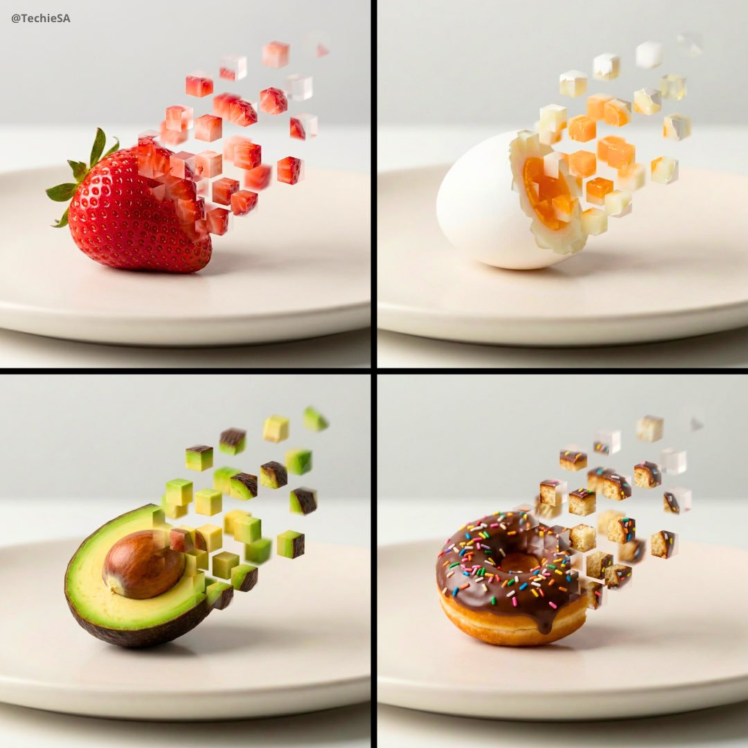 Pixelized Food Transformation