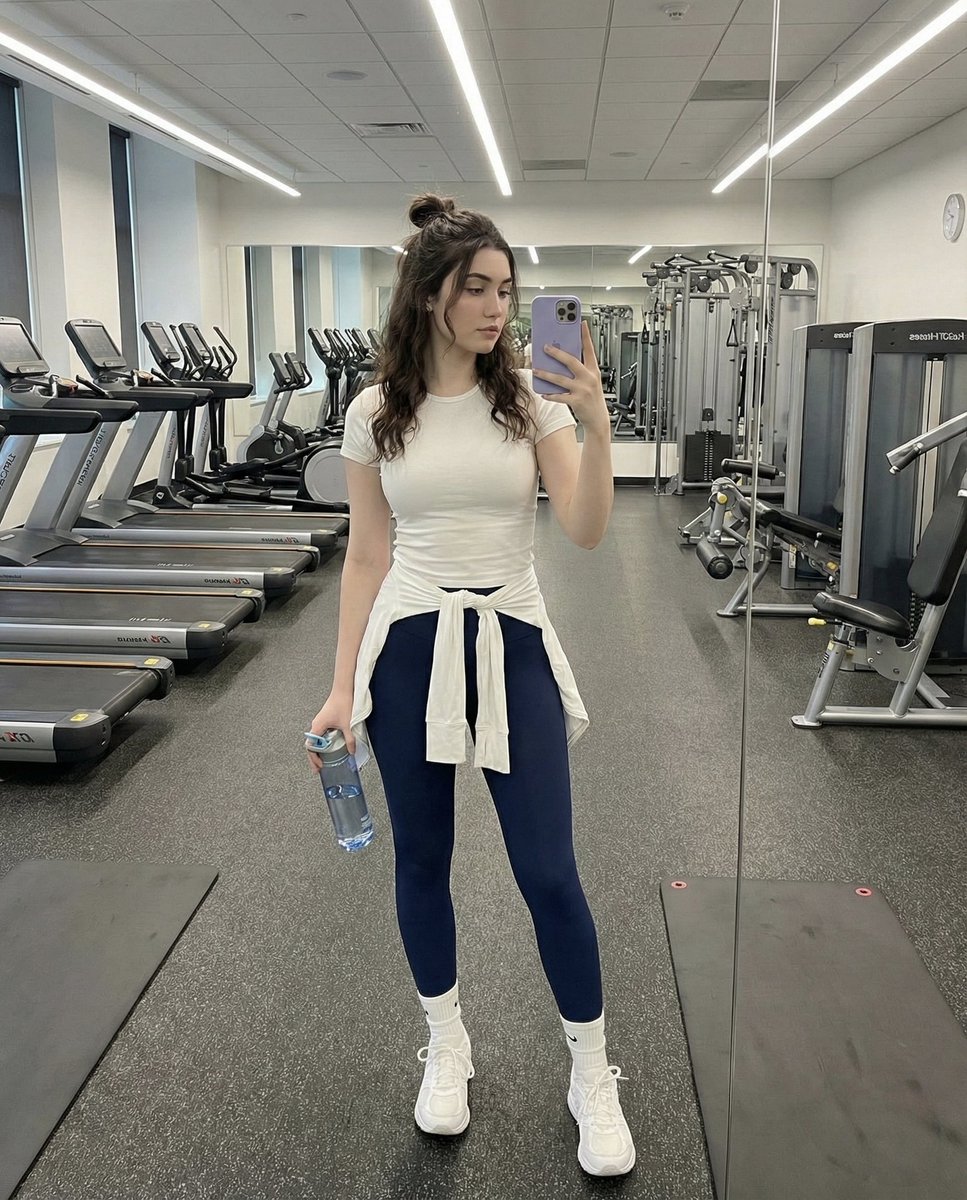 Photorealistic Gym Mirror Selfie with Identity Lock