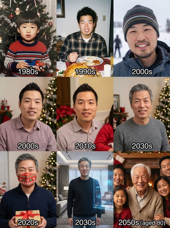 Generative Photo Progression Through the Ages (0 to 80)