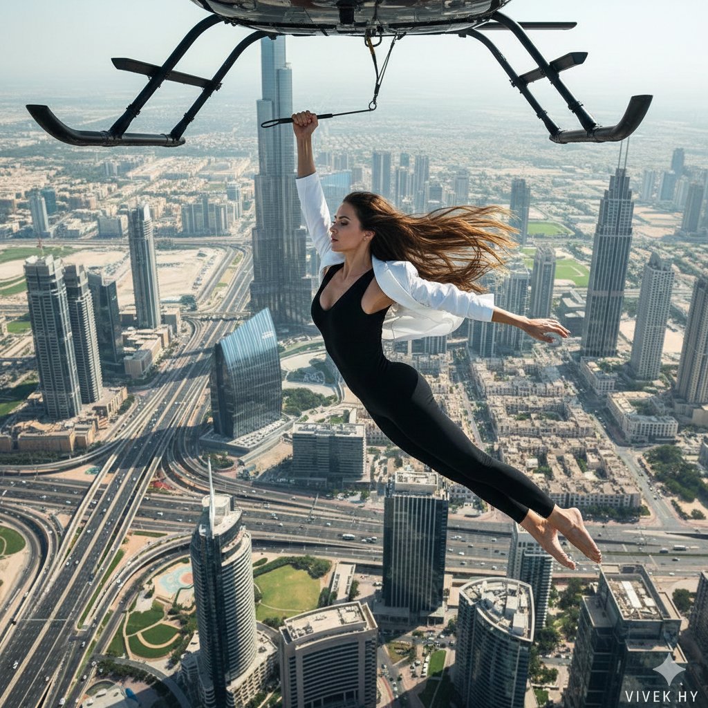 High-Altitude Stunt Over Dubai