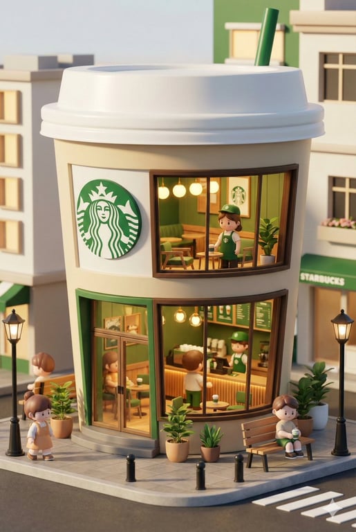 Chibi Miniature Concept Store (Starbucks Template)