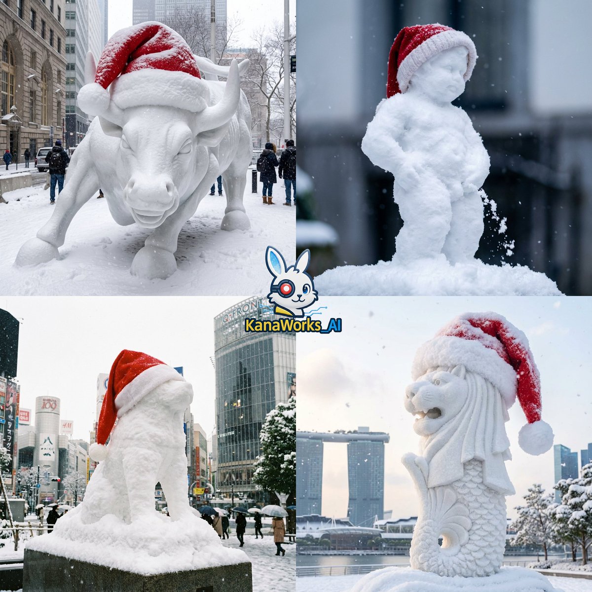 Snow Sculpture in Nano Banana Pro Style