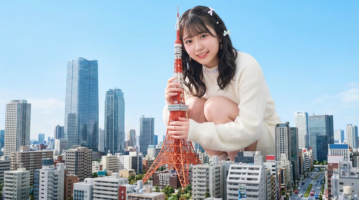 Giant Hugging Tokyo Tower