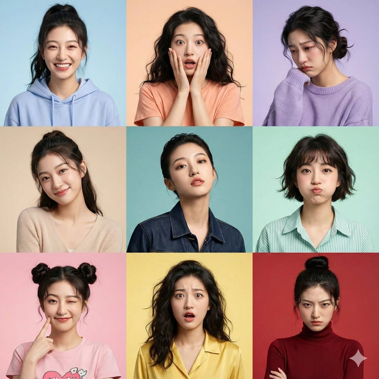 Hyper-Realistic 3x3 Identity-Locked Portrait Grid
