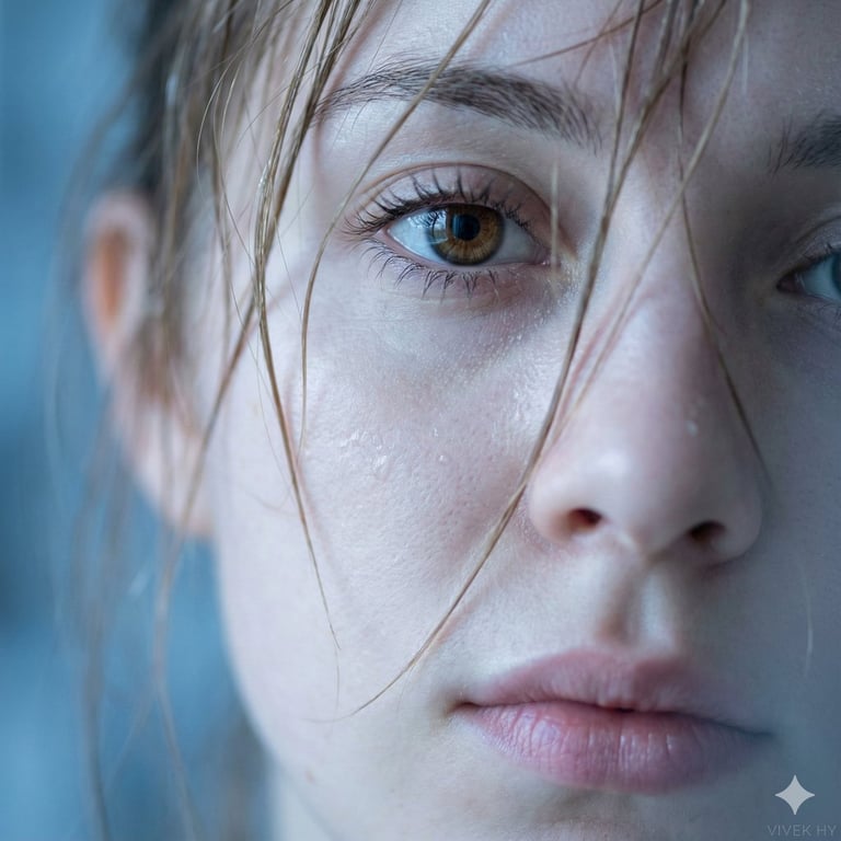 Hyper-Realistic Macro Portrait with Cinematic Lighting