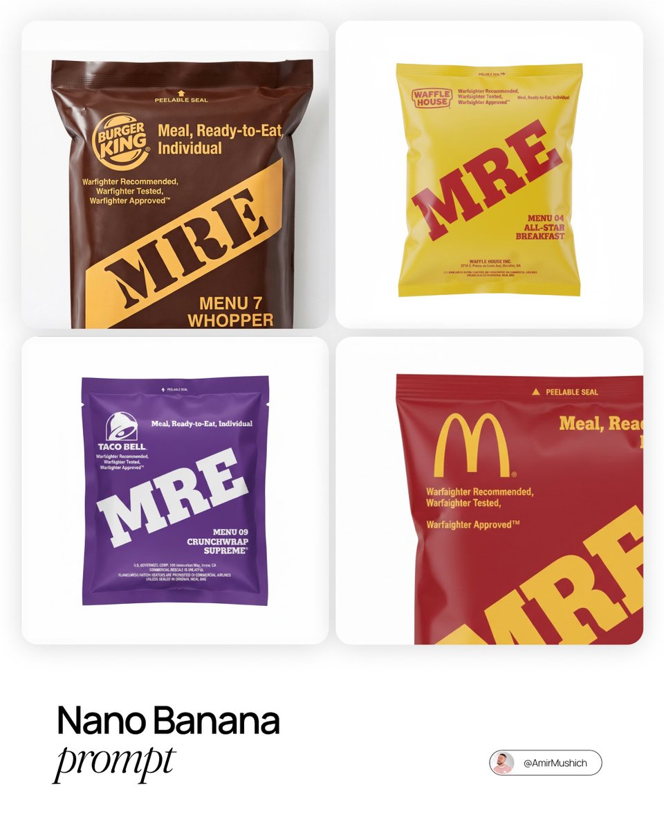 Big Brand Meal, Ready-to-Eat (MRE) Package Design