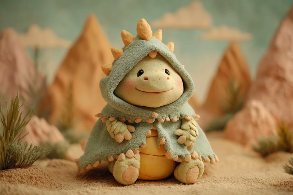 Claymation Baby Character Prompt Template