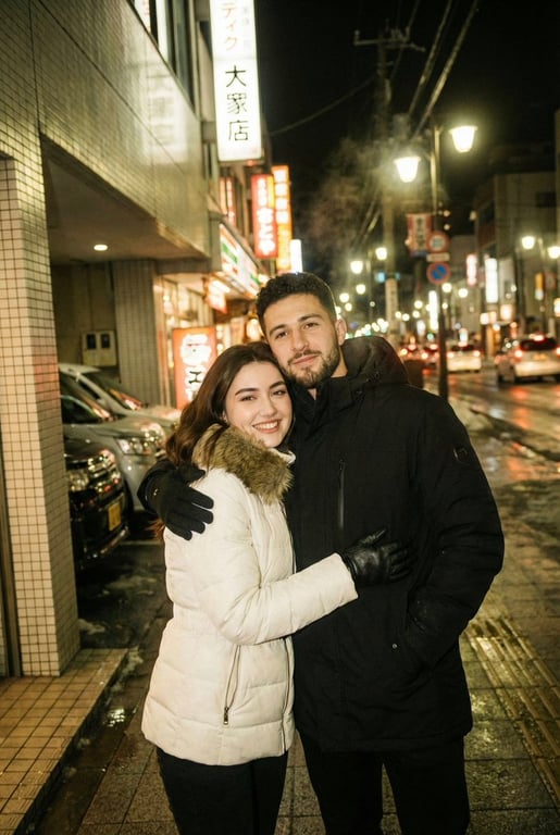 Nostalgic Winter Night Street Photography