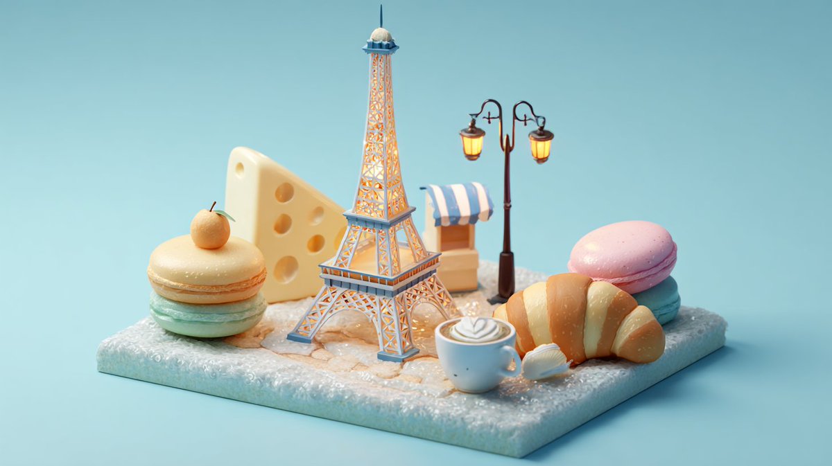 3D Isometric Diorama Design Prompt Template
