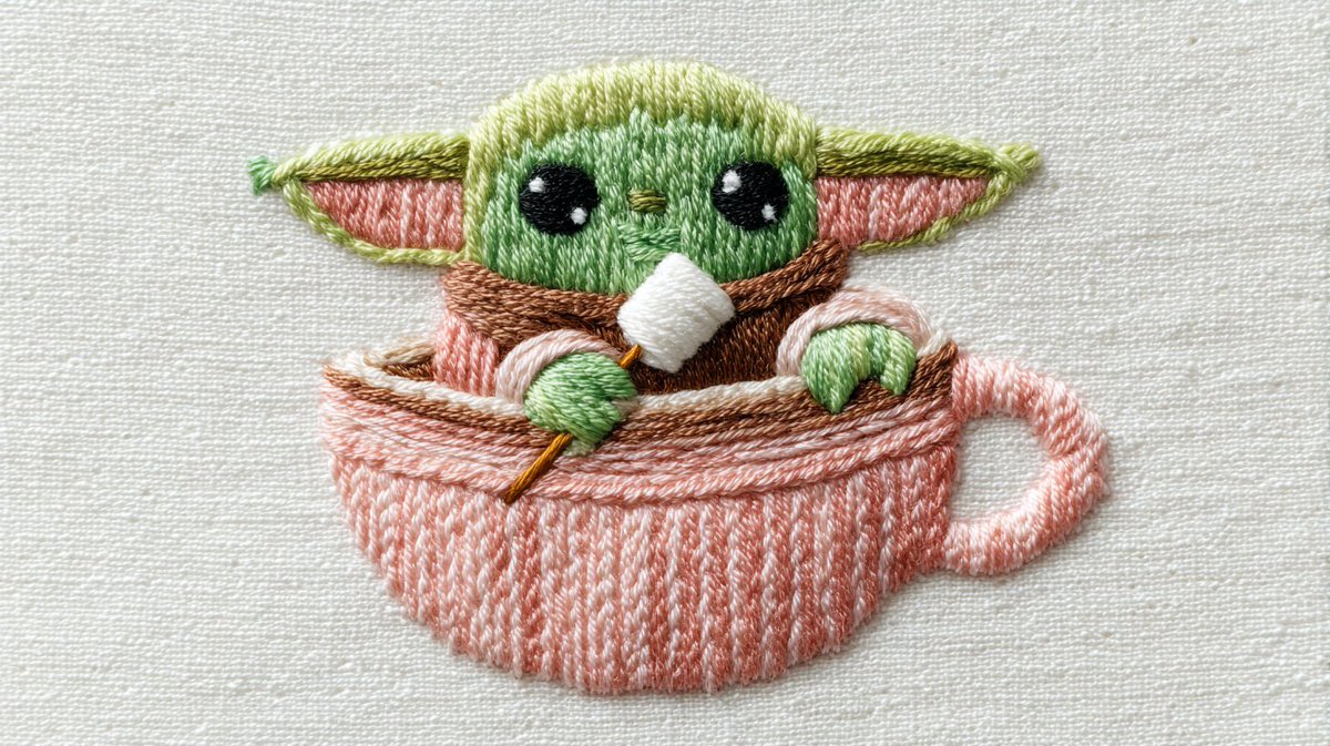 Pastel Embroidery Style Prompt