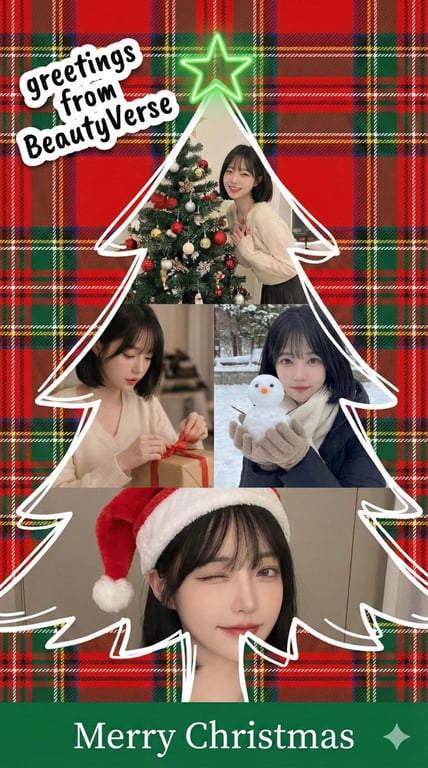 Christmas Collage Effect with Clipping Mask