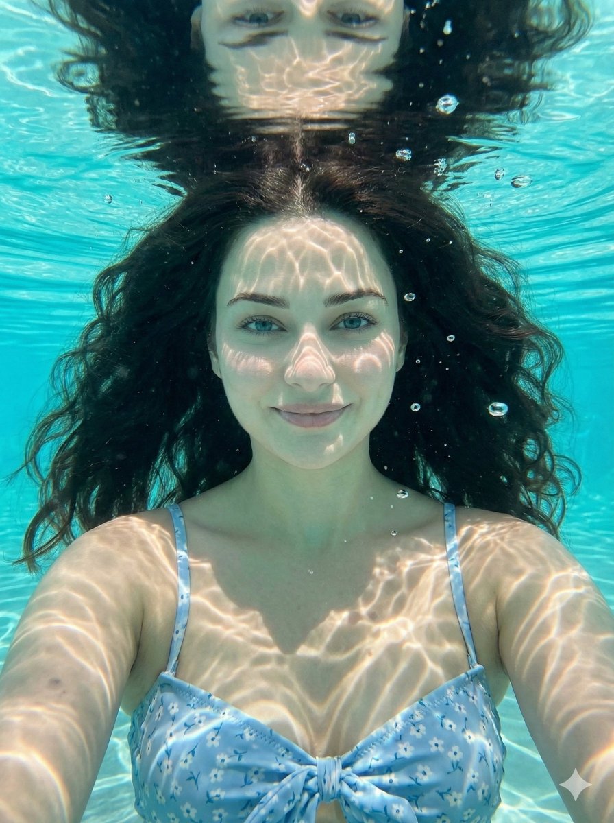 Ethereal Underwater Portrait of a Woman