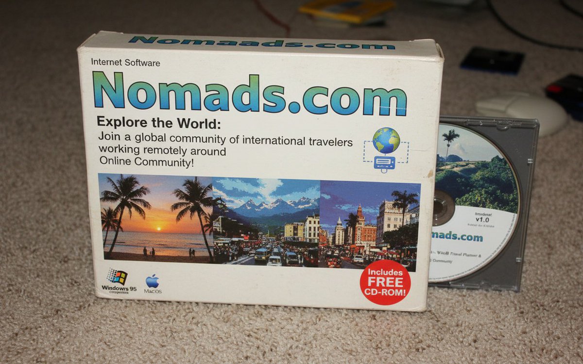 Website as a 1995 CD-ROM Product Box
